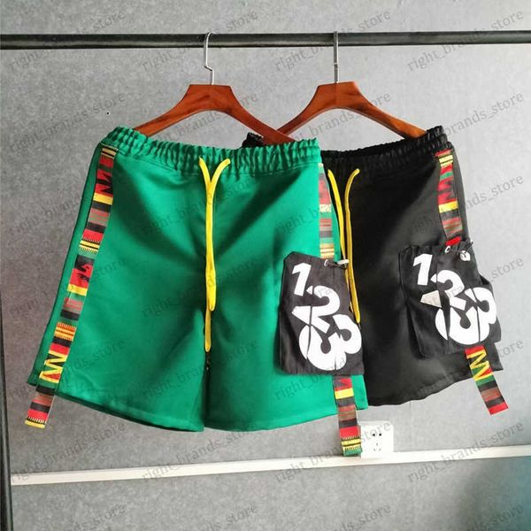 men's shorts rrr123 shorts high street stitching 123 color streamer summer men's and women's loose leisure functional sports, White;black
men's shorts rrr123 shorts high street stitching 123 color streamer summer men's and women's loose leisure functional sports, White;black
