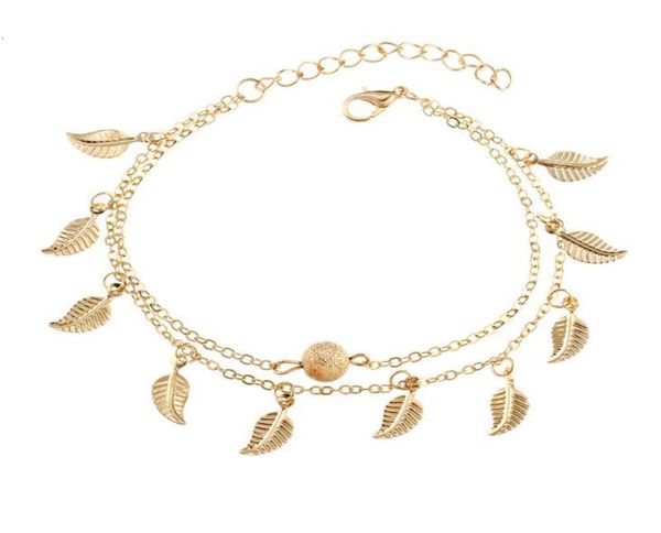 women gold leaf charm anklets real pos gold chain ankle beaded anklets bracelet fashion 18k gold ankle bracelets foot jewelry1763554, Red;blue
women gold leaf charm anklets real pos gold chain ankle beaded anklets bracelet fashion 18k gold ankle bracelets foot jewelry1763554, Red;blue