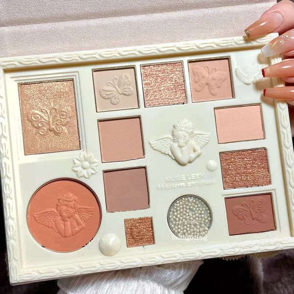 eye shadow 12 colors makeup sets lace vintage angel glitter eyeshadow palette with mirror make up kit highlight blush make up set for women
eye shadow 12 colors makeup sets lace vintage angel glitter eyeshadow palette with mirror make up kit highlight blush make up set for women