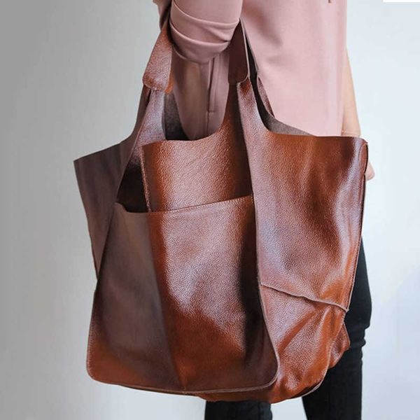 new simple large bag soft leather large capacity one-shoulder portable tote women's bag
new simple large bag soft leather large capacity one-shoulder portable tote women's bag