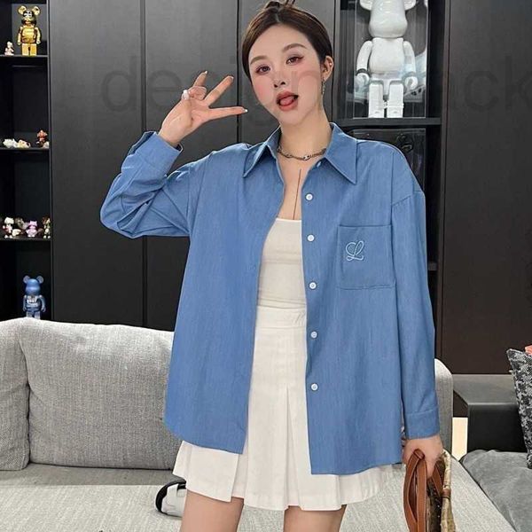 women's blouses & shirts designer spring shirt designer blouse ten denim blue shirts womens lapel slim long sleeved shirt casual coat f, White
women's blouses & shirts designer spring shirt designer blouse ten denim blue shirts womens lapel slim long sleeved shirt casual coat f, White