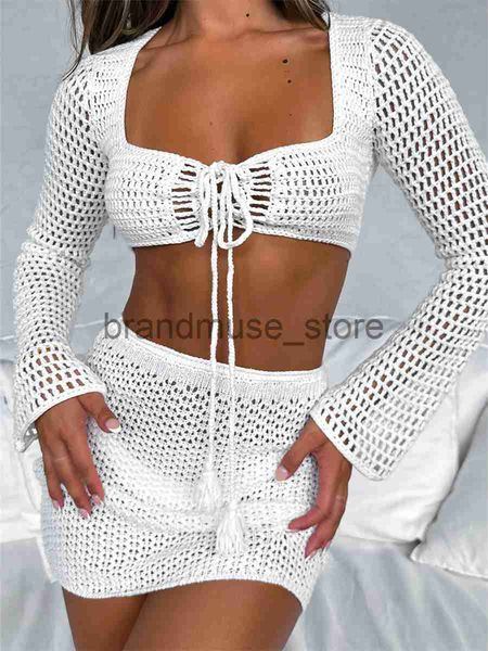 casual dresses wsevypo 2 pieces hollow out crochet knit sets women beach wear bikini cover-ups long sleeve tie-up crop sarongs mini skirts j, Black;gray
casual dresses wsevypo 2 pieces hollow out crochet knit sets women beach wear bikini cover-ups long sleeve tie-up crop sarongs mini skirts j, Black;gray