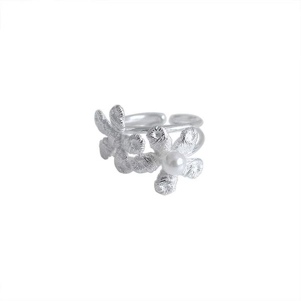 925 sterling silver large flower ring for women french style vintage adjustable sweet geometry pearl wide finger rings female romantic valen
925 sterling silver large flower ring for women french style vintage adjustable sweet geometry pearl wide finger rings female romantic valen