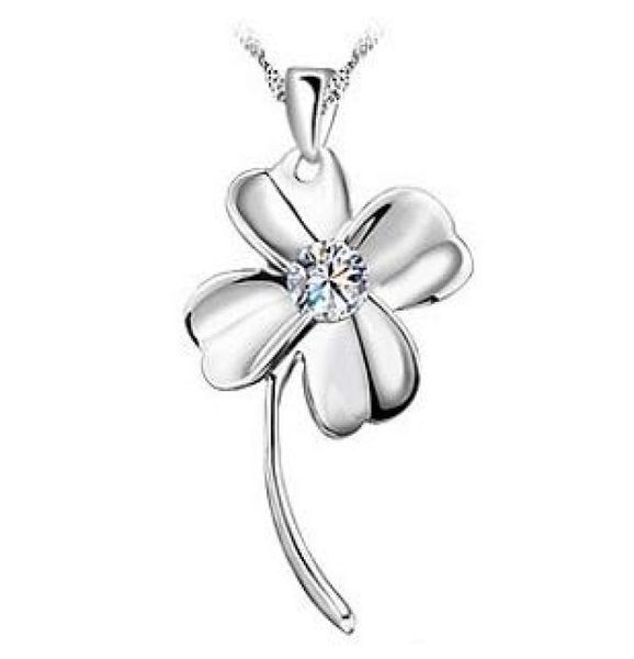 925 sterling silver items crystal jewelry fourleaf clover pendant statement necklaces for woman wedding new charms2219312
925 sterling silver items crystal jewelry fourleaf clover pendant statement necklaces for woman wedding new charms2219312
