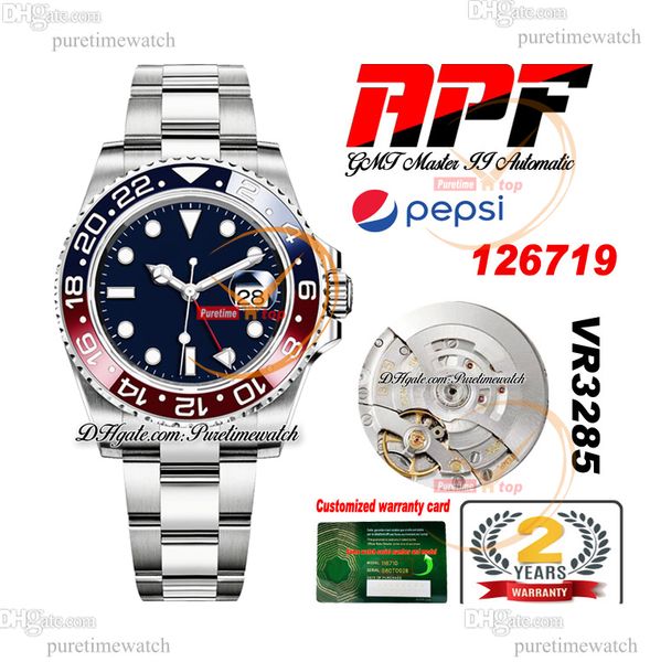 apf pepsi gmt ii vr3186 vr3285 automatic mens watch red ceramic bezel blue dial 904l oystersteel bracelet super edition same serial card rel, Slivery;brown
apf pepsi gmt ii vr3186 vr3285 automatic mens watch red ceramic bezel blue dial 904l oystersteel bracelet super edition same serial card rel, Slivery;brown