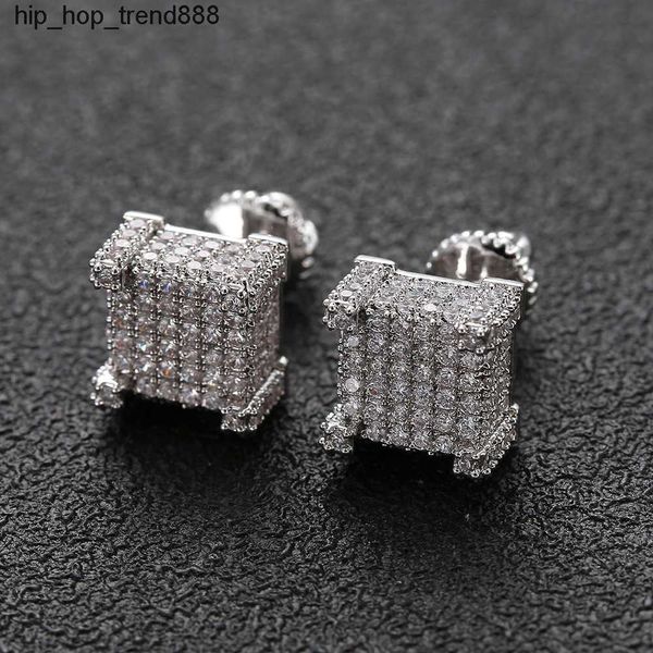 925 silver earrings hip hop gold square stud earrings with spiral back jewelry, Golden;silver
925 silver earrings hip hop gold square stud earrings with spiral back jewelry, Golden;silver