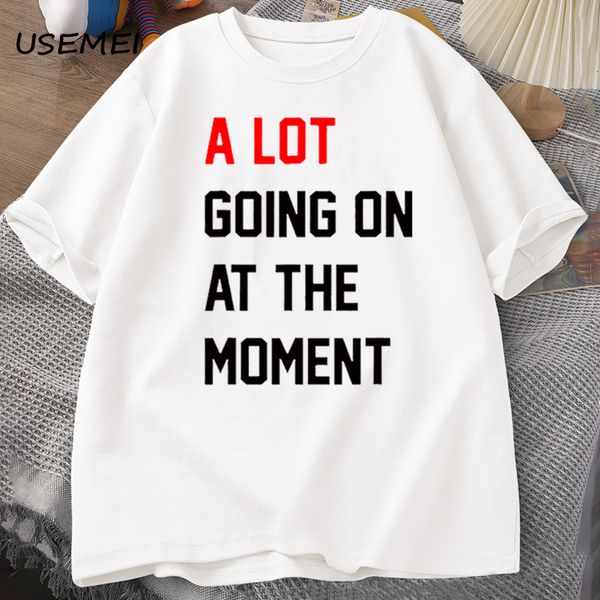 mens tshirts men tshirt a lot going on at the moment letter print cotton summer oneck oversized streetwear fans clothes 230707, White;black
mens tshirts men tshirt a lot going on at the moment letter print cotton summer oneck oversized streetwear fans clothes 230707, White;black