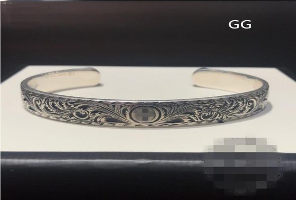 2020 vintage carving flower 925 sterling silver g bracelets luxury round cuff designer wolf bangle men women jewelry lover gift6784194, Black
2020 vintage carving flower 925 sterling silver g bracelets luxury round cuff designer wolf bangle men women jewelry lover gift6784194, Black