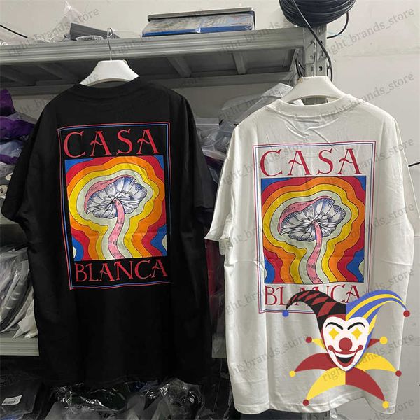 men's t-shirts 2023ss casablanca colored mushroom letter t shirt men women oversized t-shirt tees t230707, White;black
men's t-shirts 2023ss casablanca colored mushroom letter t shirt men women oversized t-shirt tees t230707, White;black