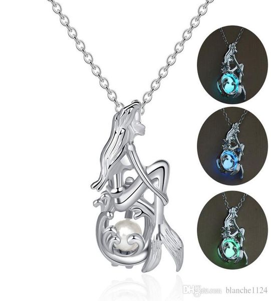 new creative multicolor luminous mermaid necklaces for women silver plated chains pendant necklace fashion jewelry accessories who6576217
new creative multicolor luminous mermaid necklaces for women silver plated chains pendant necklace fashion jewelry accessories who6576217