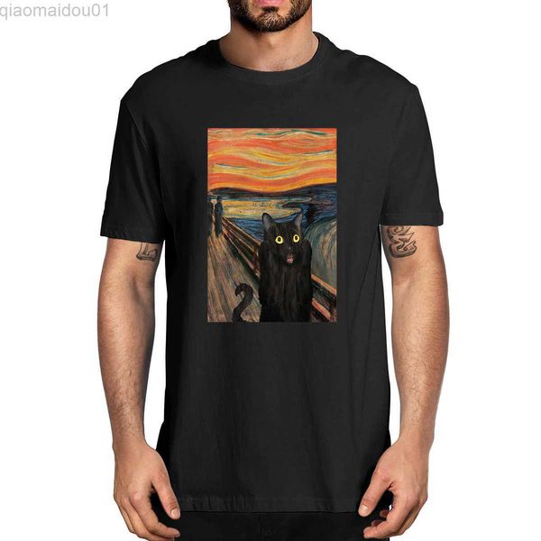 men's t-shirts the s black cat funny 100% cotton summer men's novelty oversized t-shirt women casual streetwear harajuku tee gift, White;black
men's t-shirts the s black cat funny 100% cotton summer men's novelty oversized t-shirt women casual streetwear harajuku tee gift, White;black