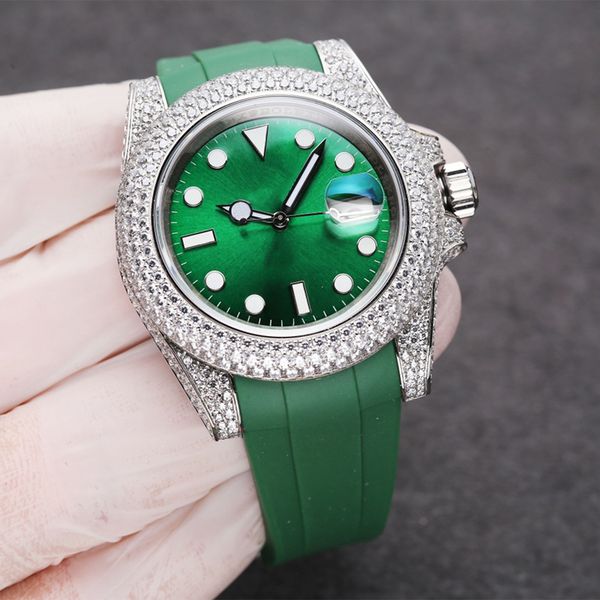 diamond watch mens watch automatic mechanical montre de luxe rubber strap fashion wristwatch 40mm waterproof red watchs, Slivery;brown
diamond watch mens watch automatic mechanical montre de luxe rubber strap fashion wristwatch 40mm waterproof red watchs, Slivery;brown