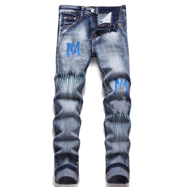 designer jeans mens skinny jeans desig colors pants long hippop sticker embroidery straight streetwear pants wholesale 29-38 #08, Blue
designer jeans mens skinny jeans desig colors pants long hippop sticker embroidery straight streetwear pants wholesale 29-38 #08, Blue
