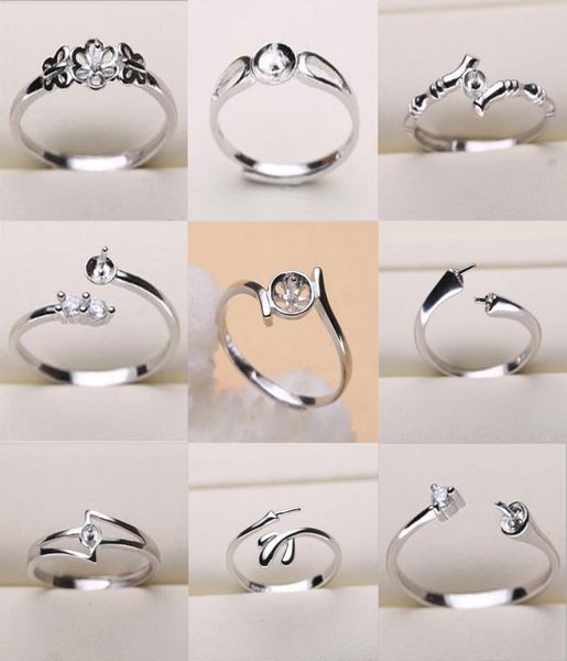 pearl ring settings 925 sterling silver ring settings 9 styles diy ring for women adjustable size jewelry settings gift statement 1407772, Slivery;crystal
pearl ring settings 925 sterling silver ring settings 9 styles diy ring for women adjustable size jewelry settings gift statement 1407772, Slivery;crystal