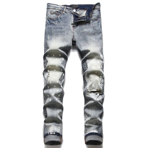 designer mens jeans high street vintage classics america jeans for men hippop oversize embroidery ripped denim fashion hole streetwear skinn, Blue
designer mens jeans high street vintage classics america jeans for men hippop oversize embroidery ripped denim fashion hole streetwear skinn, Blue