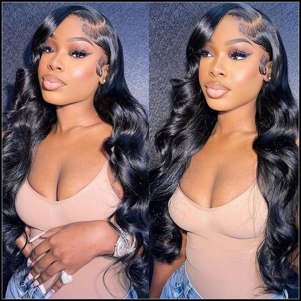 360 full lace wig human hair pre plucked body wave lace front wigs for women hd 13x4 body wave frontal wig, Black;brown
360 full lace wig human hair pre plucked body wave lace front wigs for women hd 13x4 body wave frontal wig, Black;brown