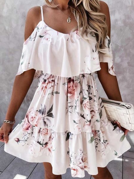 casual dresses women's summer casual spaghetti strap sundress boho floral ruffled layered cold shoulder dress chiffon swing prom beach, Black;gray
casual dresses women's summer casual spaghetti strap sundress boho floral ruffled layered cold shoulder dress chiffon swing prom beach, Black;gray