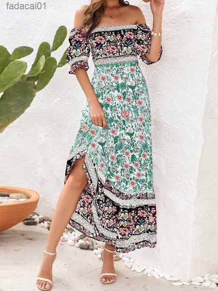 floral printed dresses women summer puff sleeve off shoulder backless long dress casual vintage boho beach dress bohemian dress l230621, Black;gray
floral printed dresses women summer puff sleeve off shoulder backless long dress casual vintage boho beach dress bohemian dress l230621, Black;gray