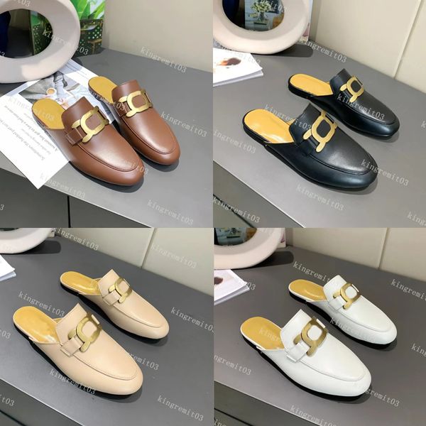 designer slippers loafers mules slides women genuine leather sandals buckle metal chain comfortable flats chunky high heels summer, Black
designer slippers loafers mules slides women genuine leather sandals buckle metal chain comfortable flats chunky high heels summer, Black
