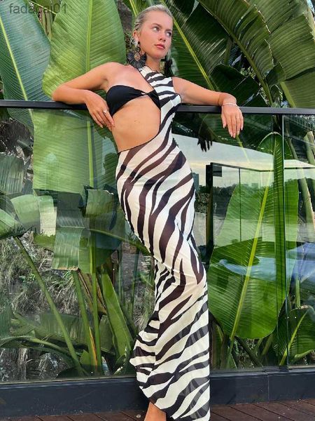 zebra print beach dress women bikini cover up mesh see through long dress summer fashion cut out bodycon dress 2023 new l230621, Black;gray
zebra print beach dress women bikini cover up mesh see through long dress summer fashion cut out bodycon dress 2023 new l230621, Black;gray