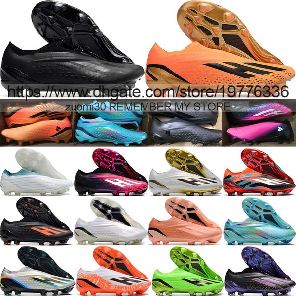 send with bag quality football boots x speedportal fg laceless messis soccer cleats for mens world cup soft leather comfortable trainers kni, Black
send with bag quality football boots x speedportal fg laceless messis soccer cleats for mens world cup soft leather comfortable trainers kni, Black