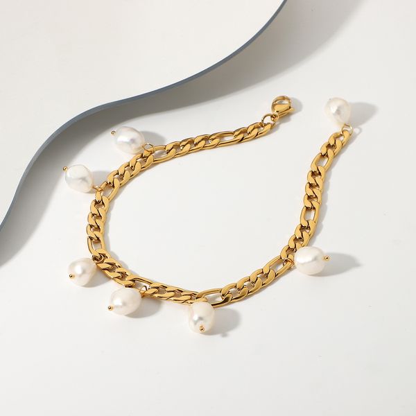 anklets 18k gold plated stainless steel anklets for women figaro chain freshwater pearl pendant anklet foot jewelry 230706, Red;blue
anklets 18k gold plated stainless steel anklets for women figaro chain freshwater pearl pendant anklet foot jewelry 230706, Red;blue