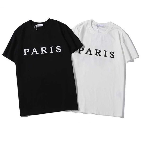 summer mens and womens designers t shirt fashion brand short sleeved paris casual loose cotton shirts, White;black
summer mens and womens designers t shirt fashion brand short sleeved paris casual loose cotton shirts, White;black