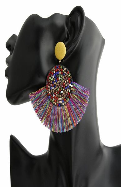 fashion bohemian tassel crystal big earrings black white red silk fabric drop dangle tassel earrings for women jewelry7305976, Silver
fashion bohemian tassel crystal big earrings black white red silk fabric drop dangle tassel earrings for women jewelry7305976, Silver