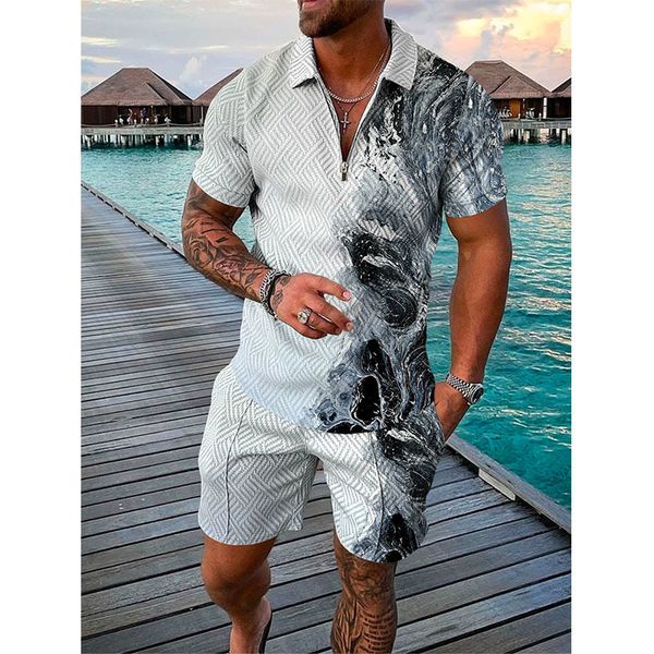 mens tracksuits the waves tracksuit 3d print polo shirts shorts sets 2 pieces oversized short sleeve shirt pants set suits man clothing 2307, Gray
mens tracksuits the waves tracksuit 3d print polo shirts shorts sets 2 pieces oversized short sleeve shirt pants set suits man clothing 2307, Gray