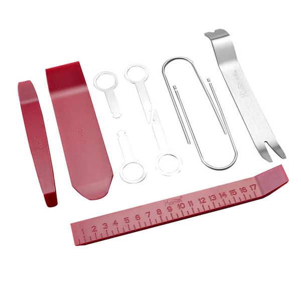 10 pcs car radio door clip panel trim dash audio removal pry tool set auto disassembly tools interior kit hm-1098s
10 pcs car radio door clip panel trim dash audio removal pry tool set auto disassembly tools interior kit hm-1098s