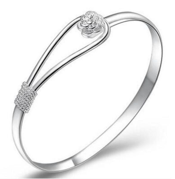 charm bangle bracelets 925 sterling silver rose flower cuff fashion bangle for women jewelry6437072, Black
charm bangle bracelets 925 sterling silver rose flower cuff fashion bangle for women jewelry6437072, Black