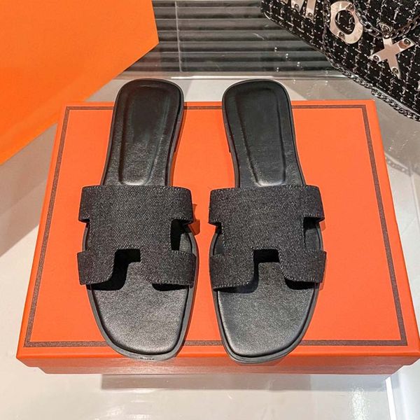 luxury sandals designer slippers latest summer flat shoes fashionable beach women's slippers h-letter shoelace logo-1, Black
luxury sandals designer slippers latest summer flat shoes fashionable beach women's slippers h-letter shoelace logo-1, Black