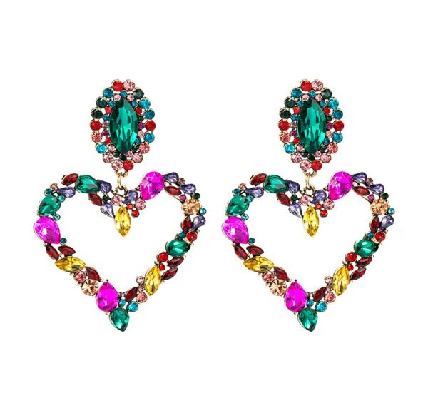 women dangles heart stud earrings colorful baroque iced out bling rhinestone girls big statement street party fashion brand drop e9547705, Silver
women dangles heart stud earrings colorful baroque iced out bling rhinestone girls big statement street party fashion brand drop e9547705, Silver