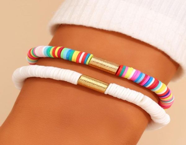 bohemian style rainbow color polymer clay beads strands bracelet men women elastic jewelry for whole 2pcsset7998696, Black
bohemian style rainbow color polymer clay beads strands bracelet men women elastic jewelry for whole 2pcsset7998696, Black