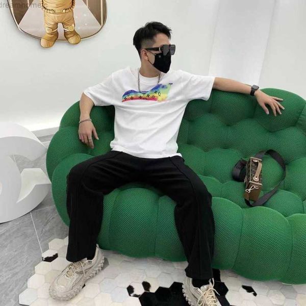 luxury brand men's clothing t-shirt round neck casual polo shirt rainbow printing lgbt cotton sweatshirt summer loose short sleeved t-s, White;black
luxury brand men's clothing t-shirt round neck casual polo shirt rainbow printing lgbt cotton sweatshirt summer loose short sleeved t-s, White;black