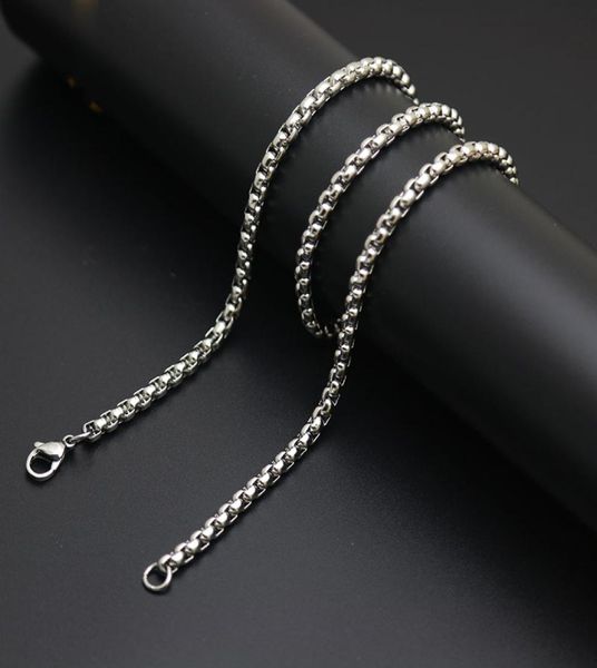 10pcs 3mm stainless steel box necklace chain for women men locket pendant9111775, Silver
10pcs 3mm stainless steel box necklace chain for women men locket pendant9111775, Silver