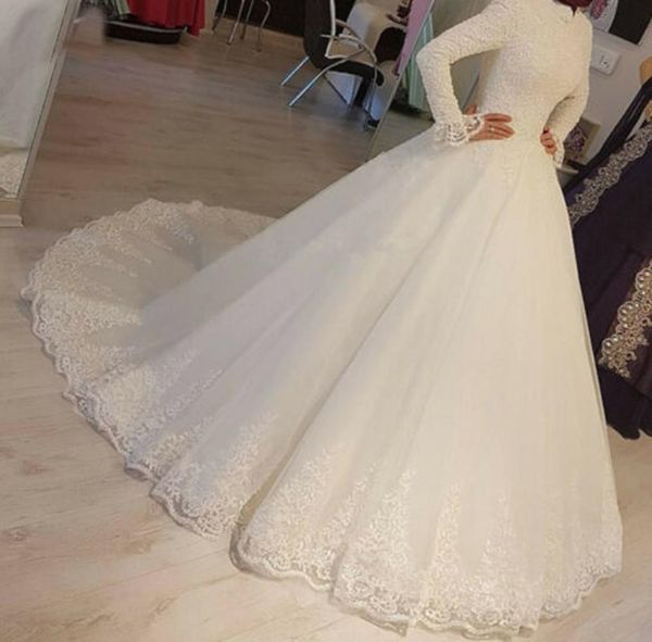 muslim princess wedding dresses high neck long sleeve lace appliques bridal gown3107776, White
muslim princess wedding dresses high neck long sleeve lace appliques bridal gown3107776, White