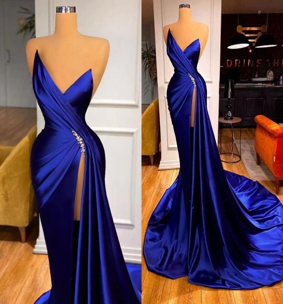 glamorous royal blue sweetheart evening dresses prom dress mermaid with high split beaded pleats waist long vestidos occasion gown6717666, Black;red
glamorous royal blue sweetheart evening dresses prom dress mermaid with high split beaded pleats waist long vestidos occasion gown6717666, Black;red