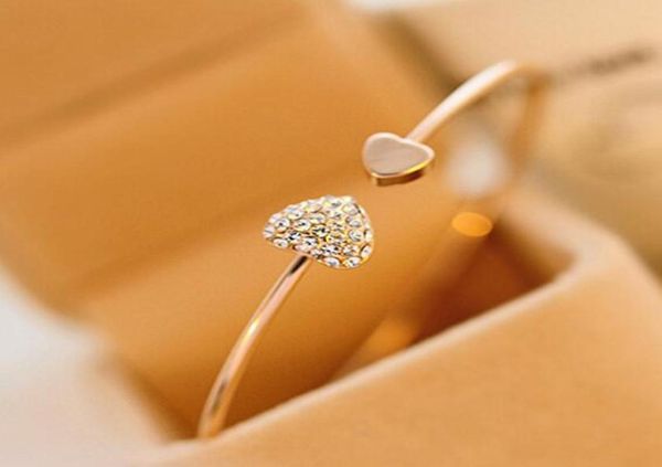 2019 new fashion adjustable crystal double heart bow bilezik cuff opening bracelet for women jewelry gift mujer pulseras 7g no1611898, Black
2019 new fashion adjustable crystal double heart bow bilezik cuff opening bracelet for women jewelry gift mujer pulseras 7g no1611898, Black