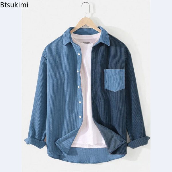 men's dress shirts 2023 corduroy patchwork shirt casual turndown collar button long sleeve for men premium streetwear clothing 230707, White;black
men's dress shirts 2023 corduroy patchwork shirt casual turndown collar button long sleeve for men premium streetwear clothing 230707, White;black