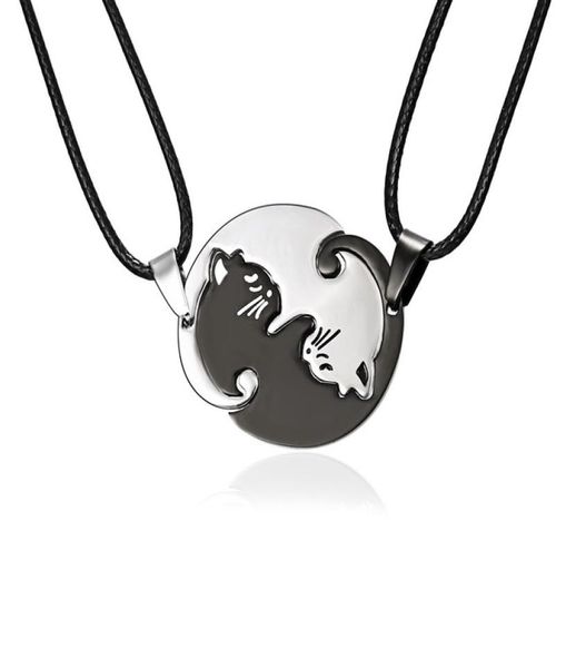 animal pendant black white cat stitching necklace simple friendship gift heart shape gold cute couple rope chain necklaces 2pcsse9166491, Silver
animal pendant black white cat stitching necklace simple friendship gift heart shape gold cute couple rope chain necklaces 2pcsse9166491, Silver