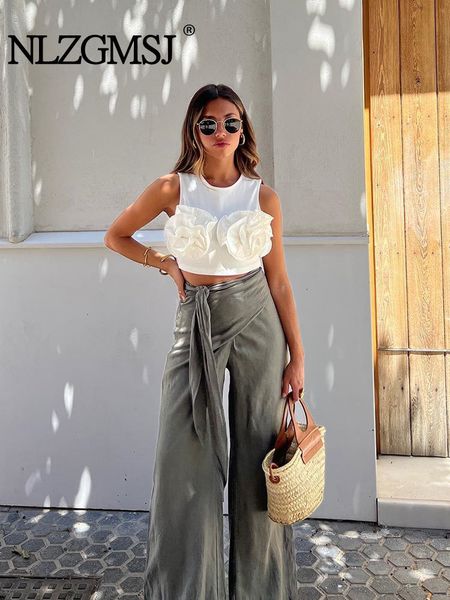 women's tanks camis nlzgmsj traf summer women tank sleeveless crop ruffle edge decoration short y2k vest 230707, White
women's tanks camis nlzgmsj traf summer women tank sleeveless crop ruffle edge decoration short y2k vest 230707, White