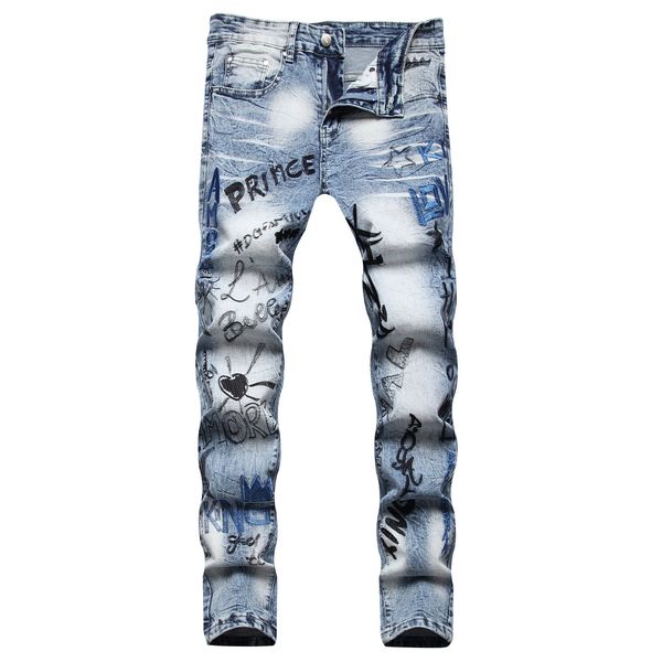 men's jeans hip hop youth street men brand fashion slim stretch male denim pants 2023 casual biker mens trousers blue 230707
men's jeans hip hop youth street men brand fashion slim stretch male denim pants 2023 casual biker mens trousers blue 230707
