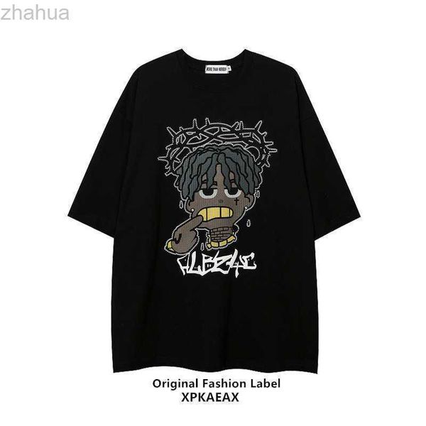 stussys fashion brand american cartoon print couple lazy t-shirt oversize china-chic short sleeve men's t-shirt, White;black
stussys fashion brand american cartoon print couple lazy t-shirt oversize china-chic short sleeve men's t-shirt, White;black