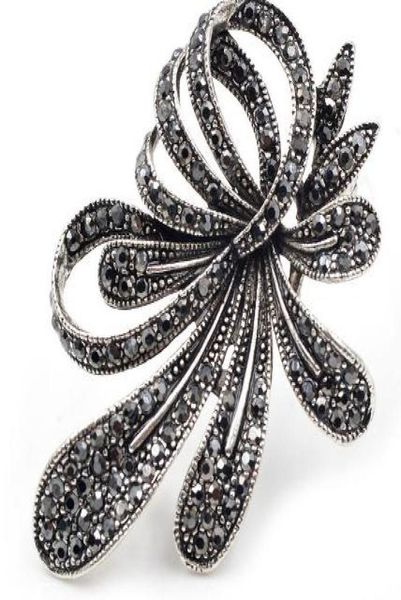 2020 rhinestone black flower brooches for women vintage antique silver brooch pin elegant exquisite broches new year gift9135074, Gray
2020 rhinestone black flower brooches for women vintage antique silver brooch pin elegant exquisite broches new year gift9135074, Gray