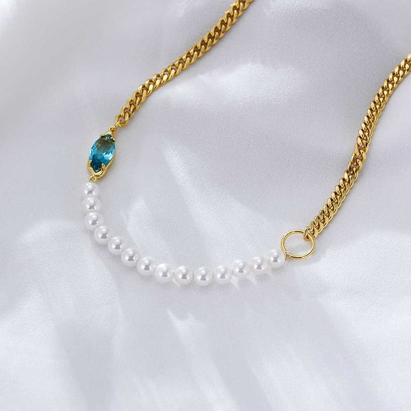 personalized splice cuban chain pearl necklace women's ins korean net red sweater chain small design high sense necklace, Black
personalized splice cuban chain pearl necklace women's ins korean net red sweater chain small design high sense necklace, Black
