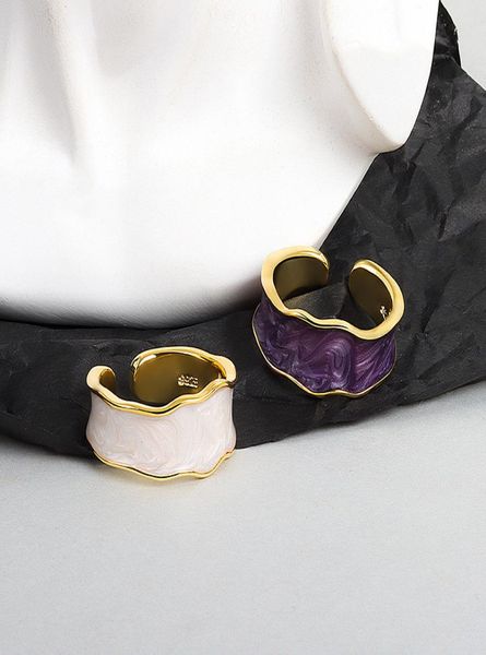 2021 new women enamel rings adjustable white purple black color gold silver finger rings party banquet scene jewelry gift3901920, Golden;silver
2021 new women enamel rings adjustable white purple black color gold silver finger rings party banquet scene jewelry gift3901920, Golden;silver