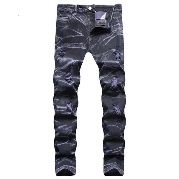 men's jeans mens trendy ripped purple denim pants slimfit stretch street fashion daily casual pants; 230707, Blue
men's jeans mens trendy ripped purple denim pants slimfit stretch street fashion daily casual pants; 230707, Blue