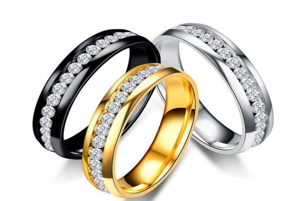 luxury fashion ring stainless steel crystal wedding rings for women men gold plated mens ring jewelry4096967, Silver
luxury fashion ring stainless steel crystal wedding rings for women men gold plated mens ring jewelry4096967, Silver