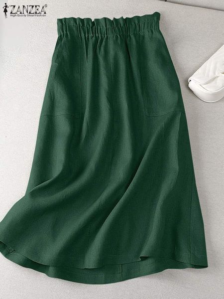 skirts zanzea woman vintage skirts summer casual solid ankle length robe female fashion ruffles side pocket jupe elegant cotton skirt 230707, Black
skirts zanzea woman vintage skirts summer casual solid ankle length robe female fashion ruffles side pocket jupe elegant cotton skirt 230707, Black